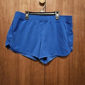 Athletic works shorts women's large blue